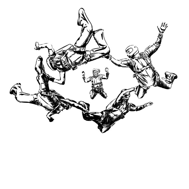 skydivers