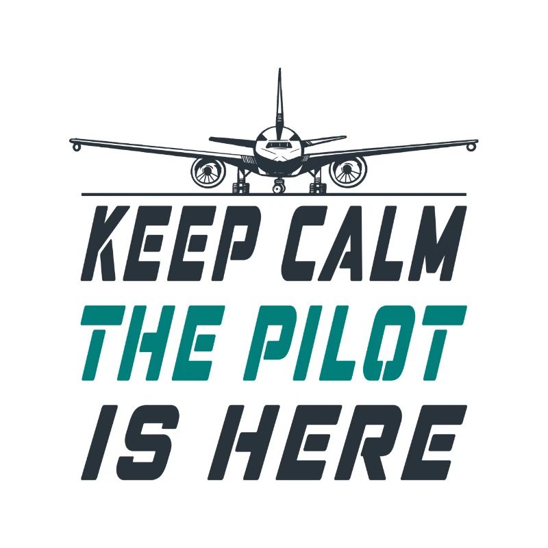 Keep Calm the Pilot is here Design / Flugzeug