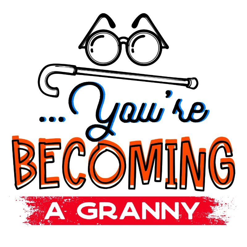 Brille Sehschwäche Großmutter Statement Oma