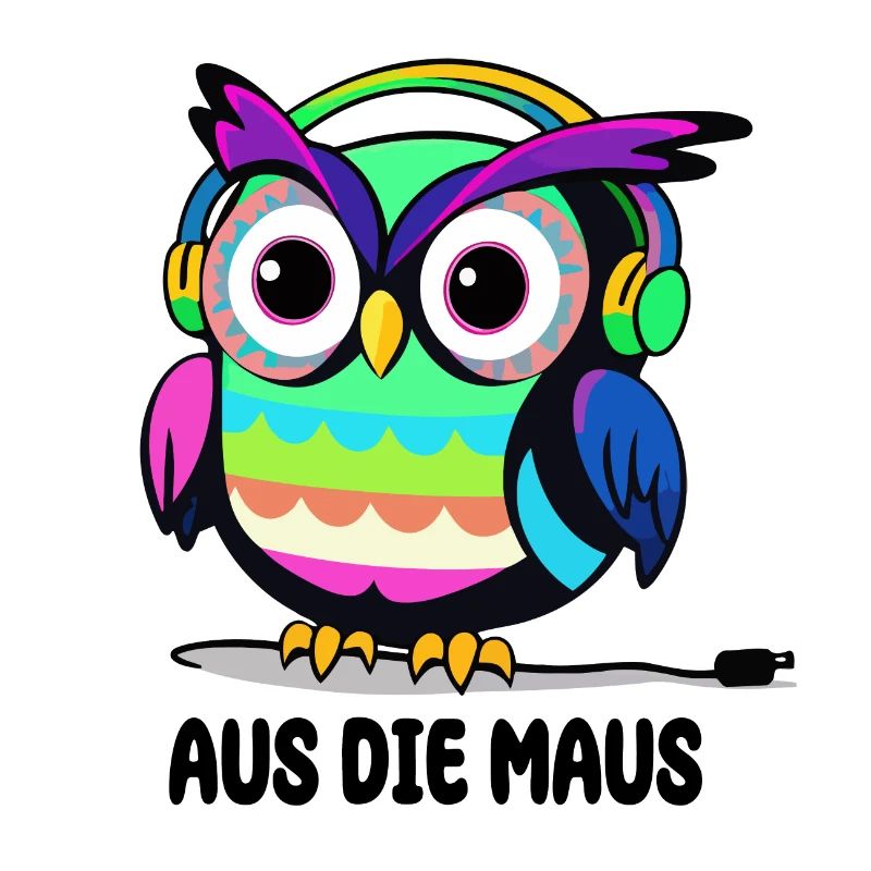 Lustige Eule Aus die Maus