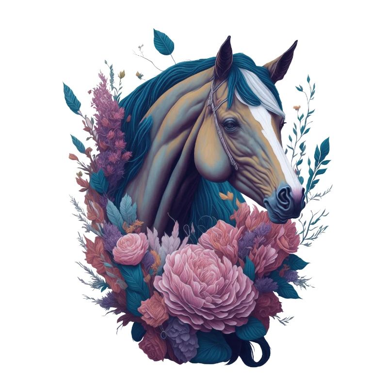Pferd Blumen
