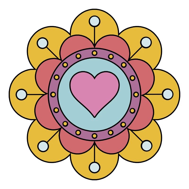 Cute Funky Hippie Boho Flower