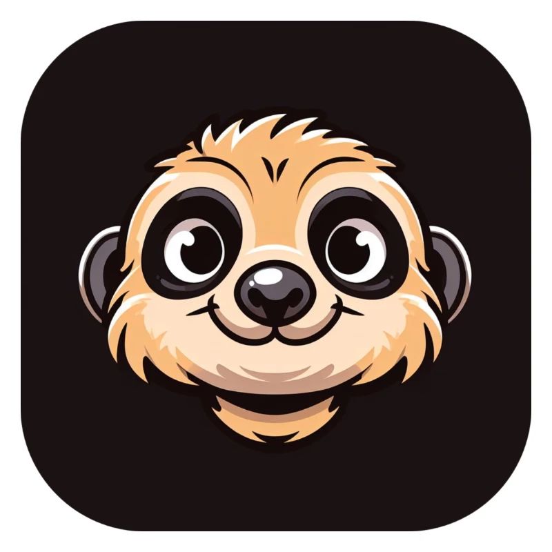 Comic Erdmännchen Kopf