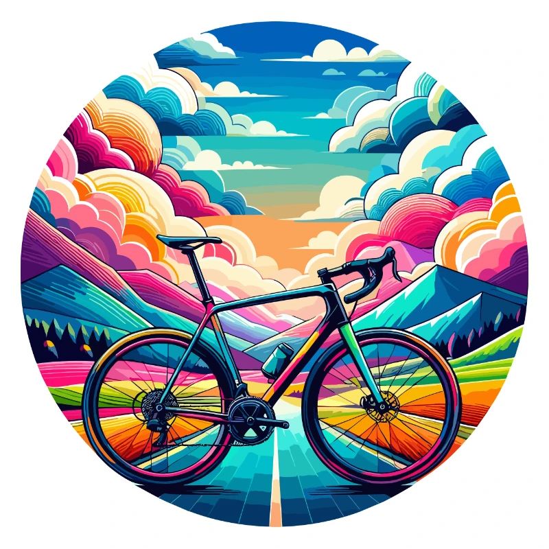 Vélo de route aux couleurs d’un conte de fées