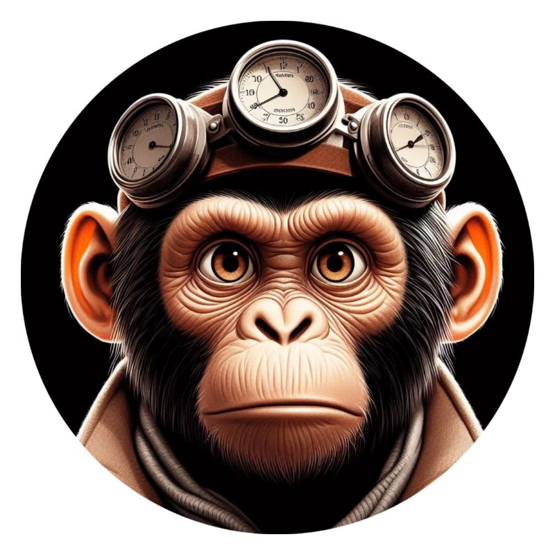 Affe Zeitreisender Zeitreise