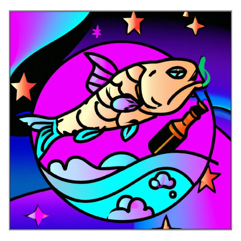 Drunk vaperwave/retrowave fish.
