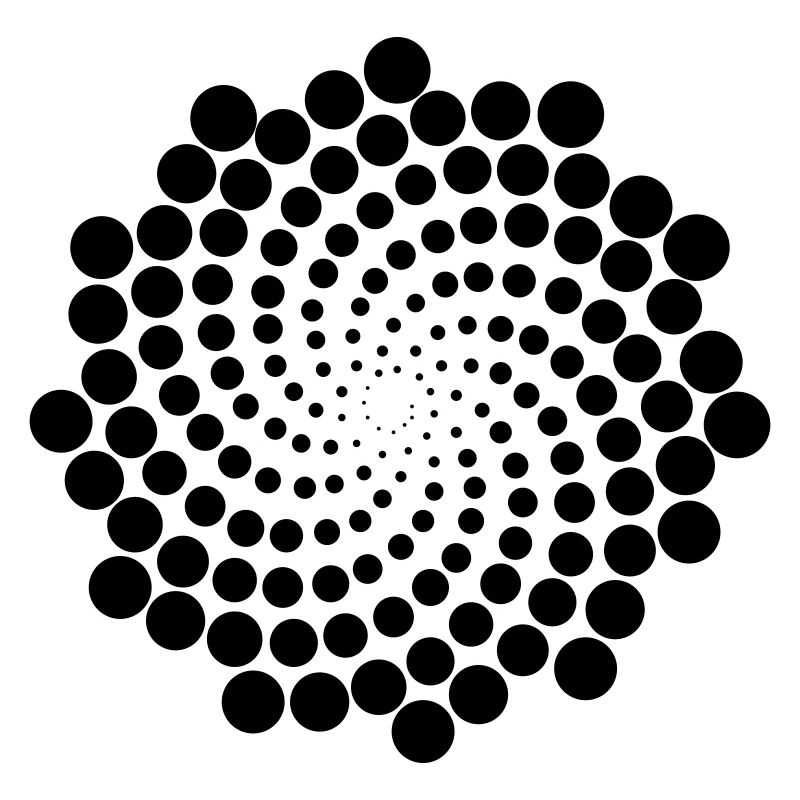 Spirale de point de tourbillon