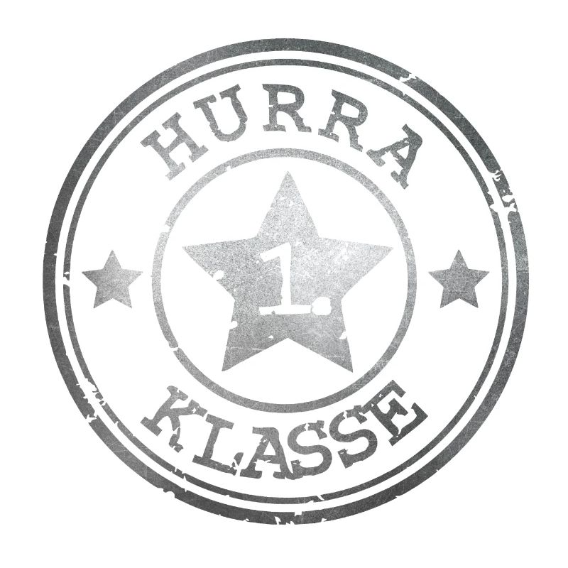 Hurrah 1st Class - Emblem with Star - Silver