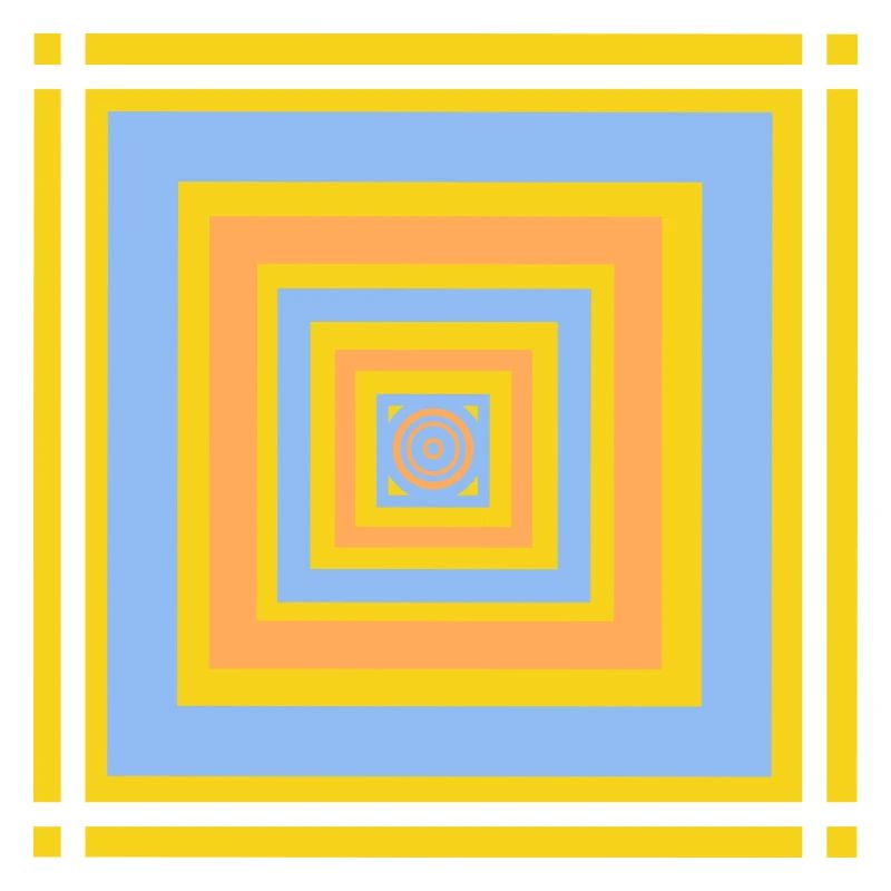 Motifs de jeu de couleurs géométriques