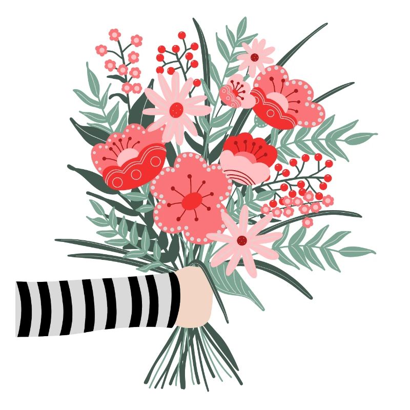 Dites simplement merci - une chère salutation aux fleurs