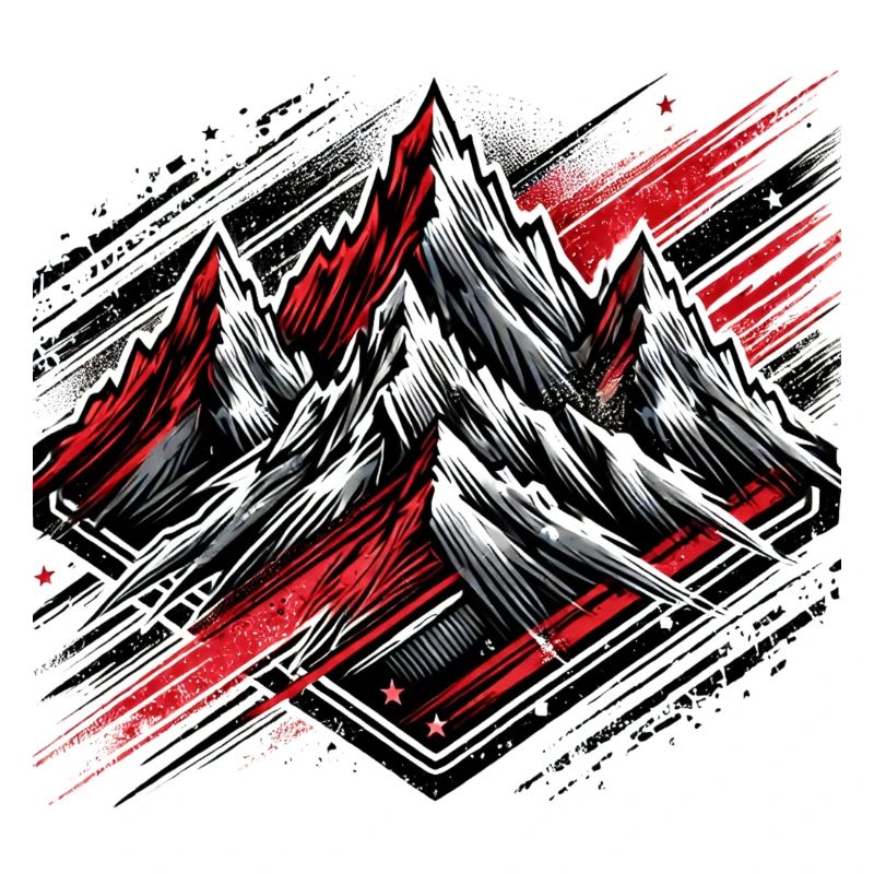 Schroffe Berge