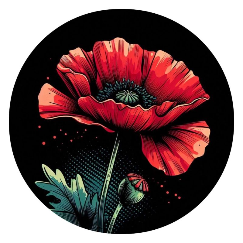 Mohnblume rot
