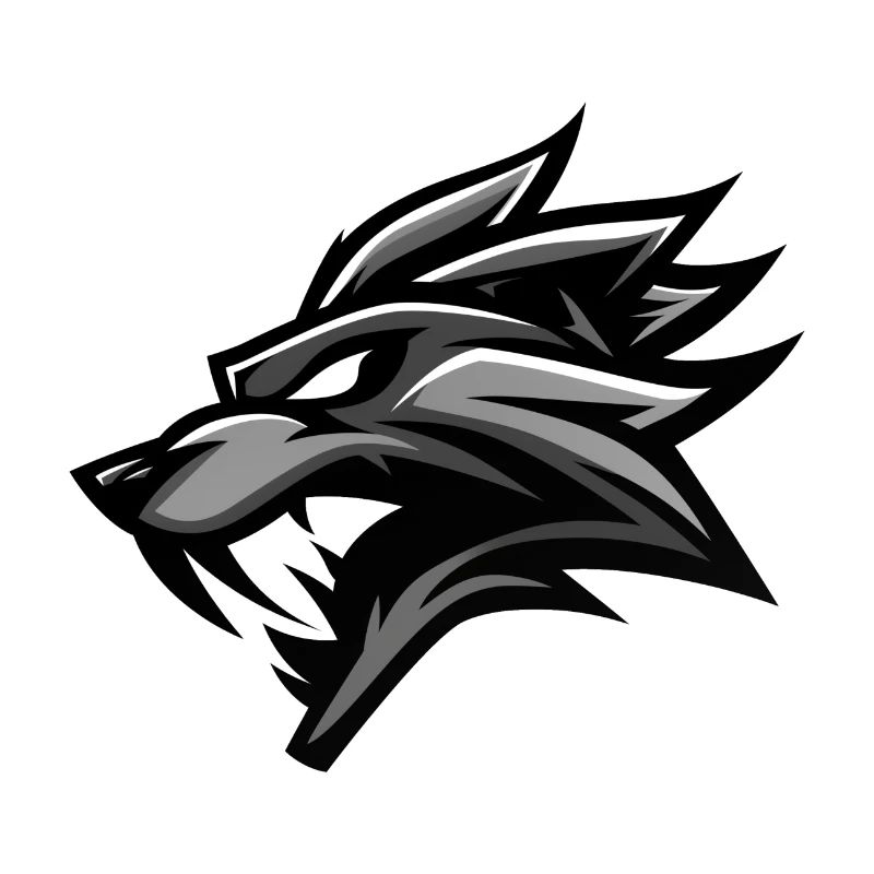 wolf emblem, wolf logo, wolf head