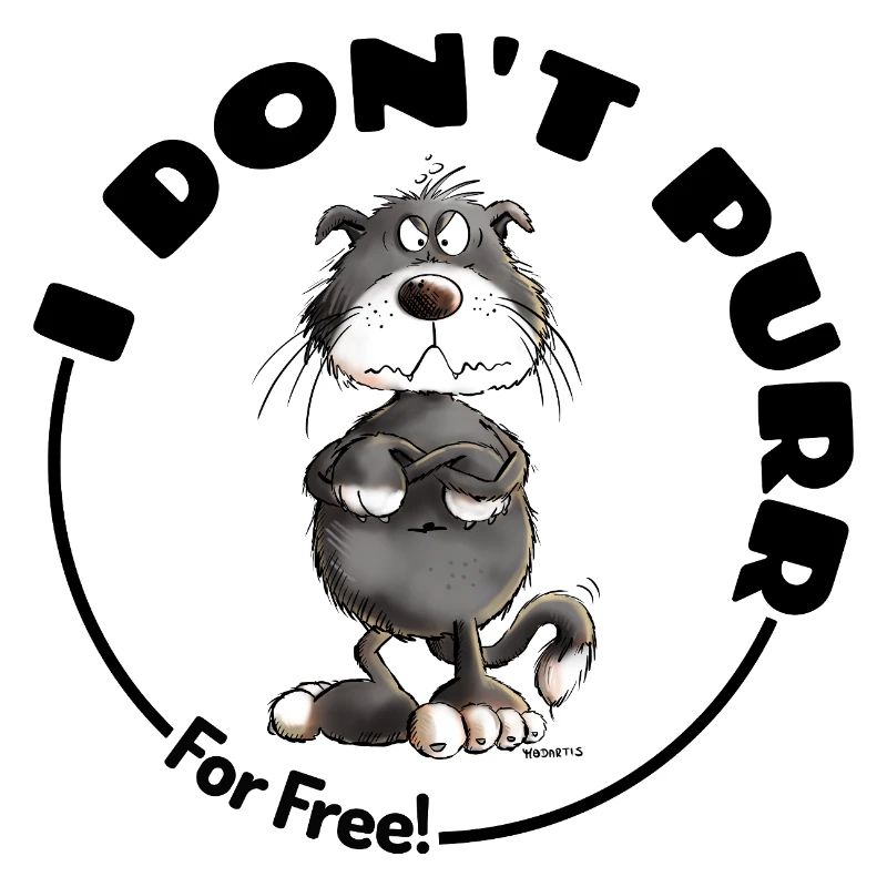 , je ne ronronne pas, chat disant chats