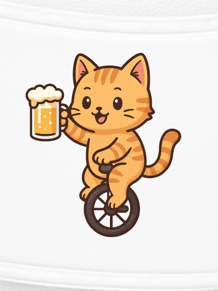 Einrad Bier Kätzchen