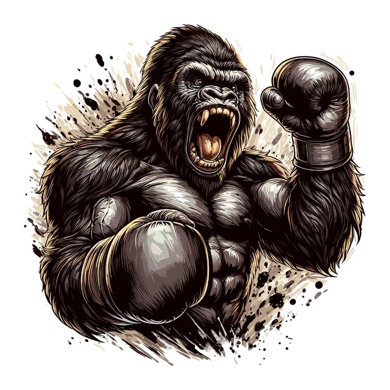 Gorilla Boxer Fighter Boxing Roars Gift