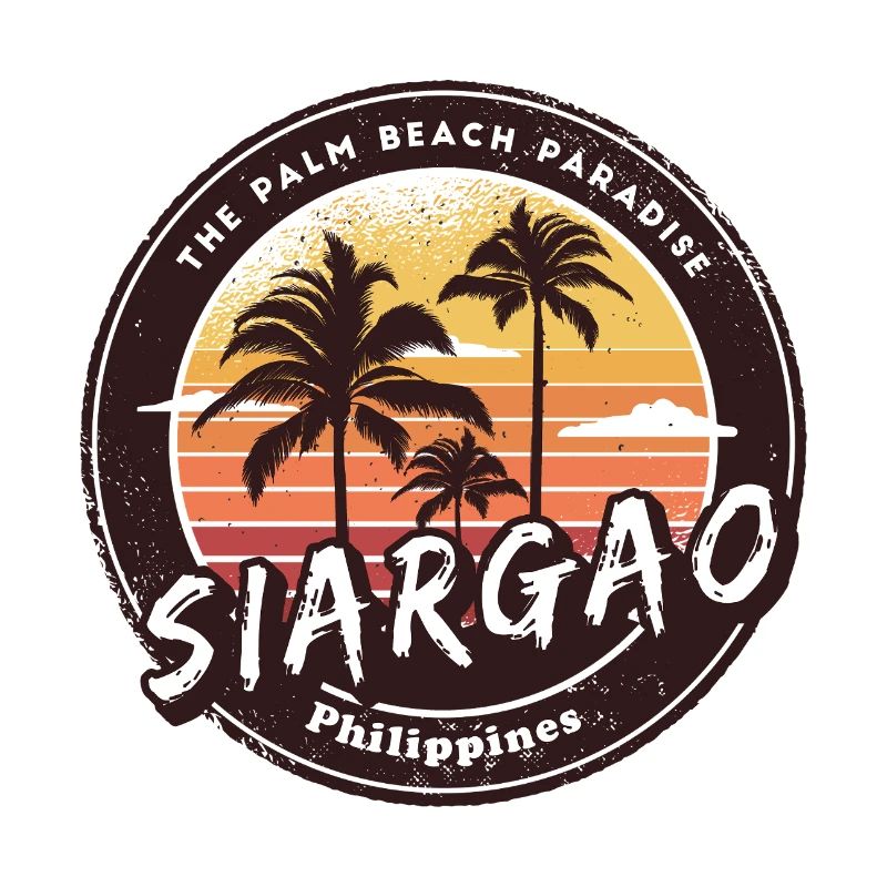 Siargao Philippines Beach Palm Trees Design
