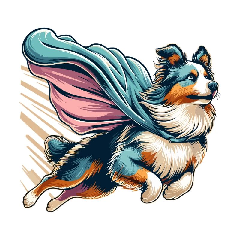 Super Dog Australian Shepherd Sheppie Gift