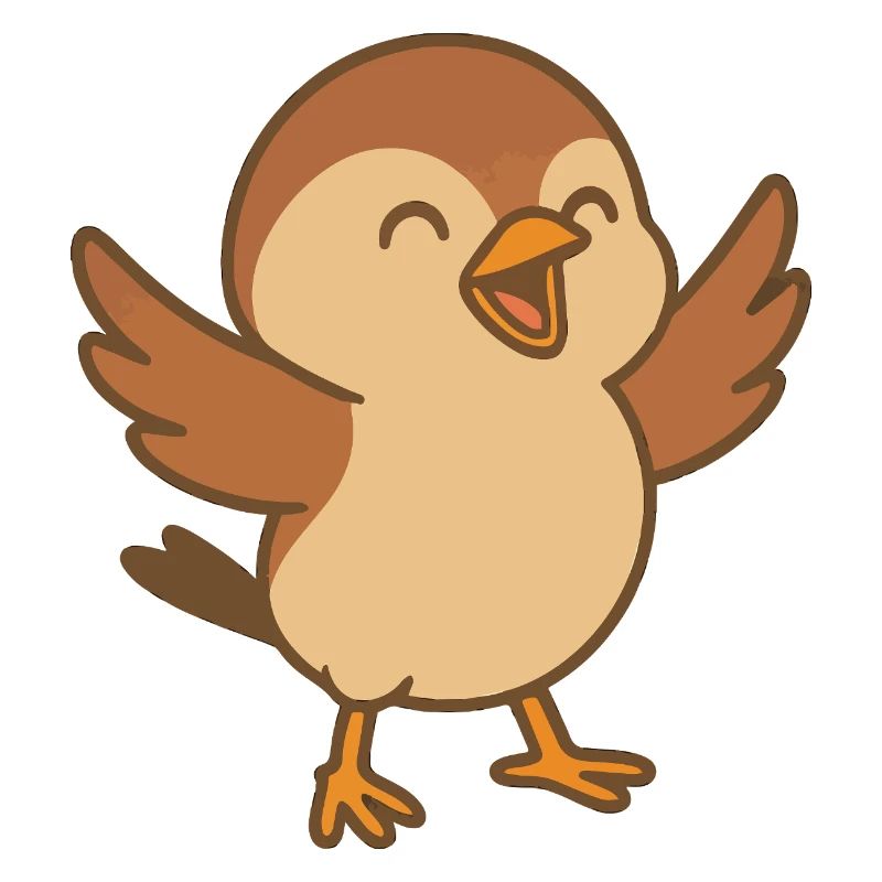 Kleiner Glücksspatz