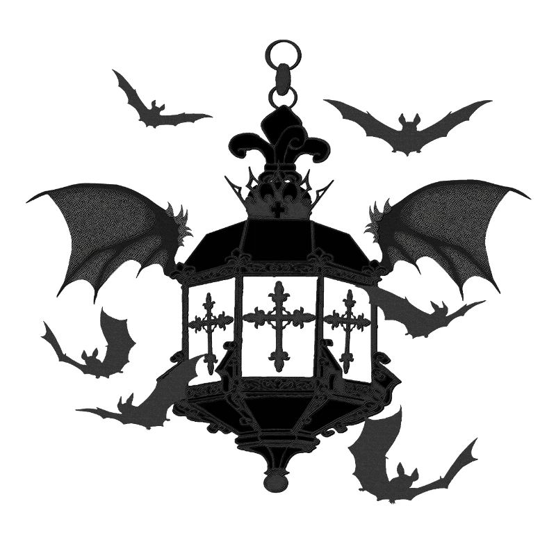 Goth laterne, fledermäuse