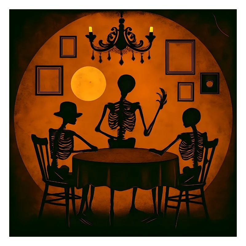 Cadeau effrayant de squelette d’Halloween