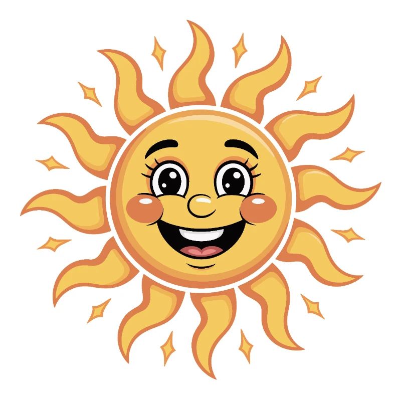 Illustration de ciel de soleil joyeux