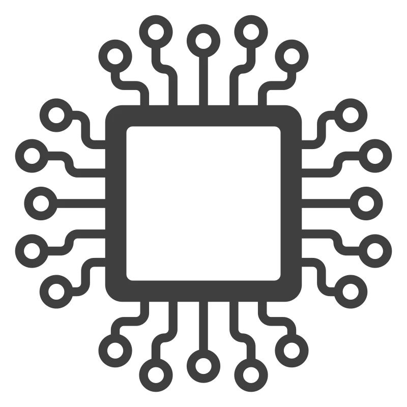 Microchip Circuit Icon Logo