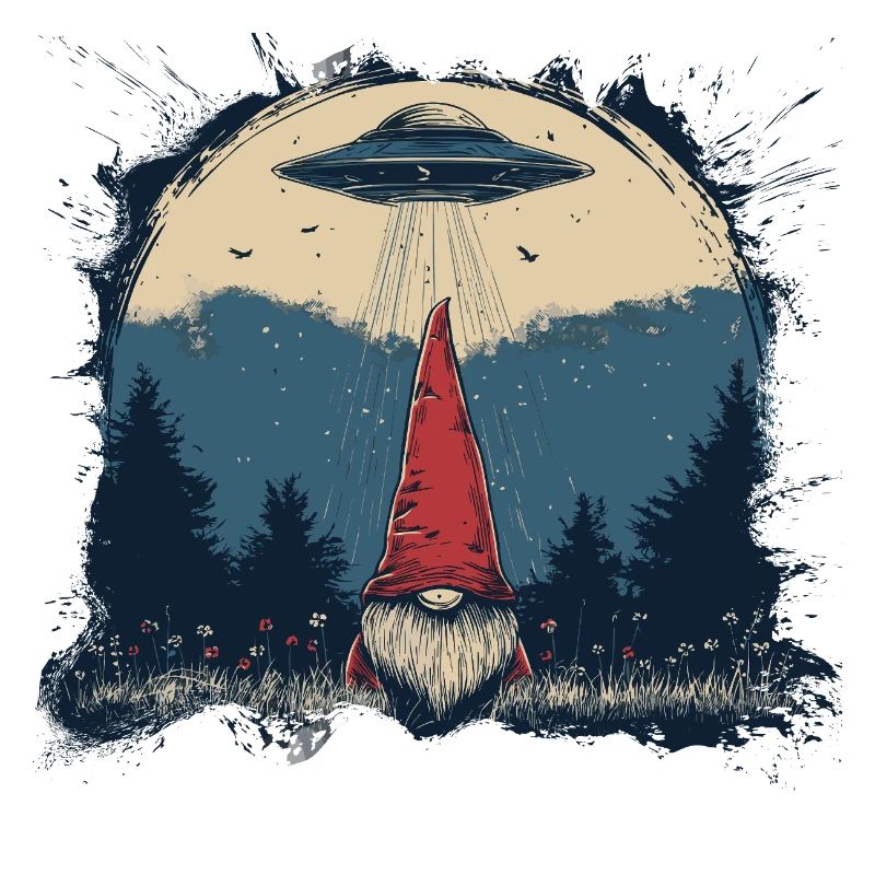 Gartenzwerg und UFO
