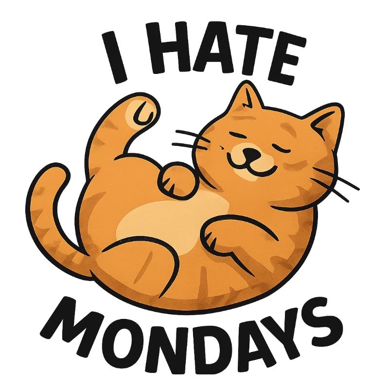 Charming cat drawing with sarcastic saying