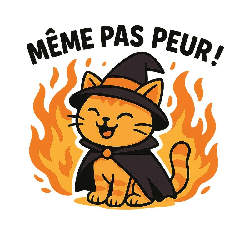 Witch Cat Flame Halloween