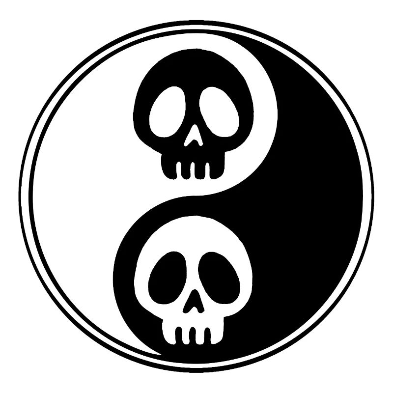 Crânes yin et yang