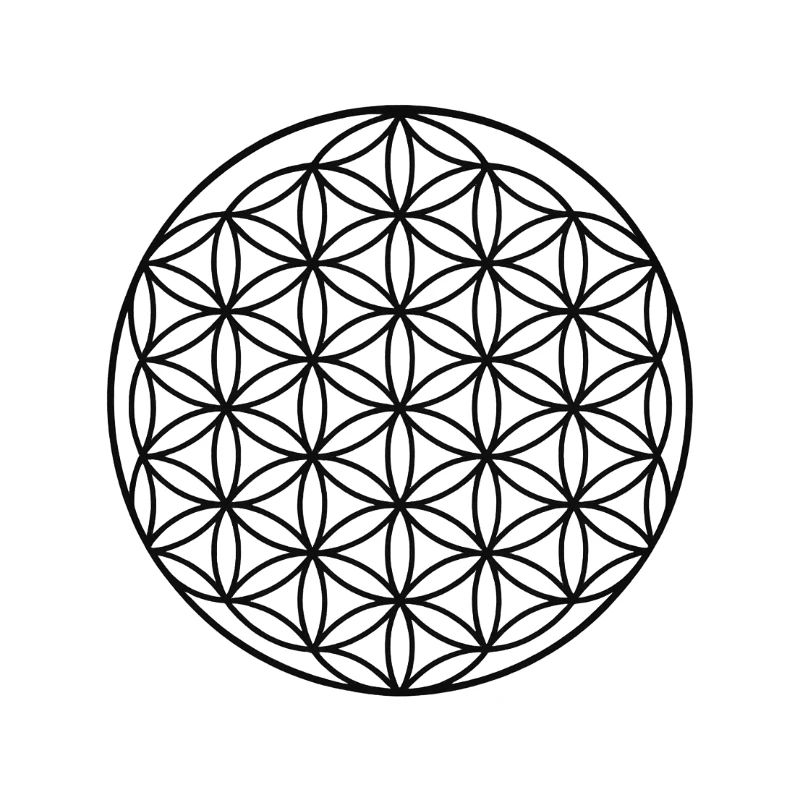 Conception de cercle de fleur de vie