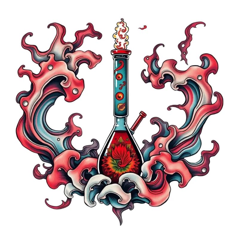 Psychedelic Bottle Flame