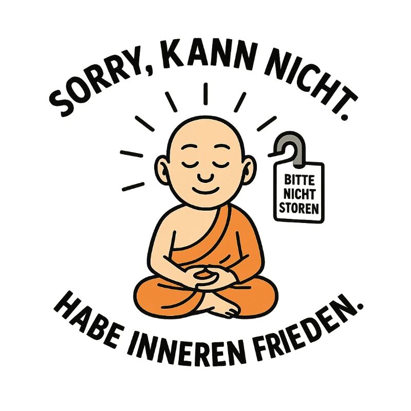 Innerer Frieden Mönch Spruch