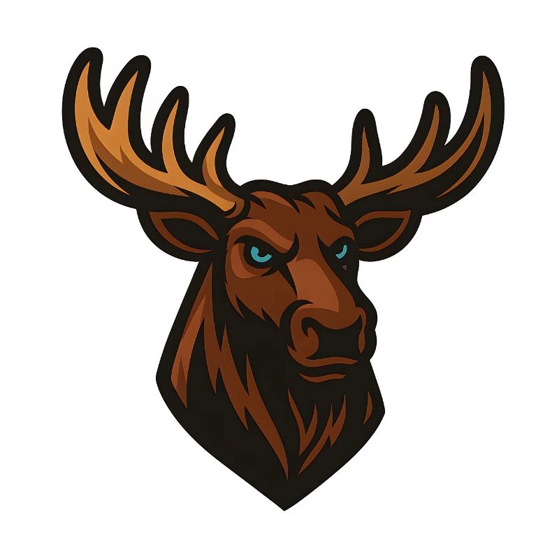 Moose Head Illustration