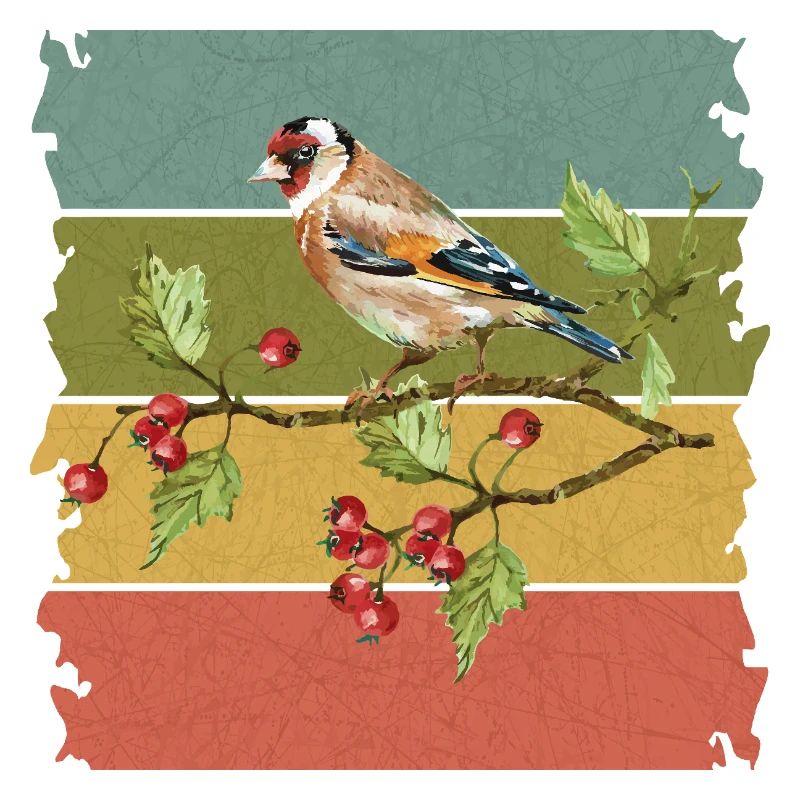 Bunter Vogel