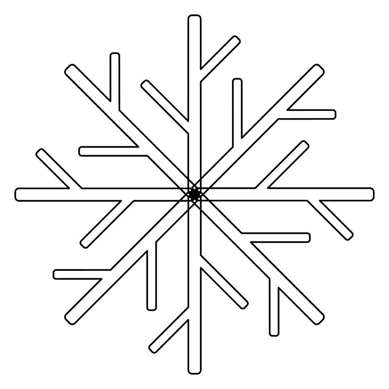 Schneekristall
