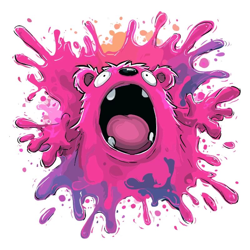 Explosion de couleurs Monster