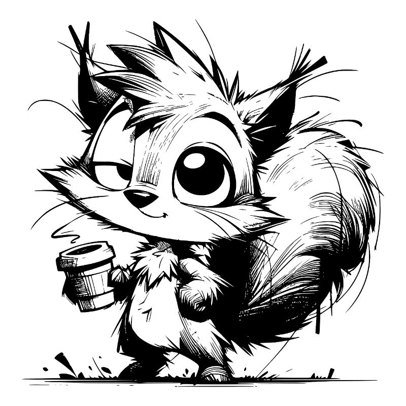 Eichhörnchen noch ein Kaffee? Immer her damit