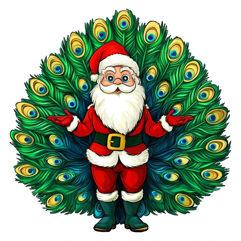 Weihnachtsmann Vogelstrauss