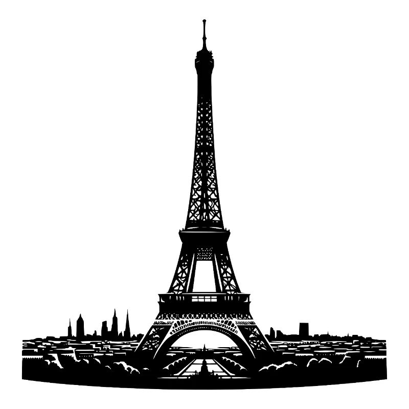 Französischer Blickfang Eiffelturm typisch Paris