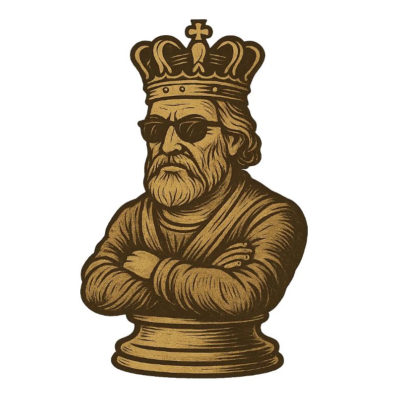 Cool king with sunglasses
