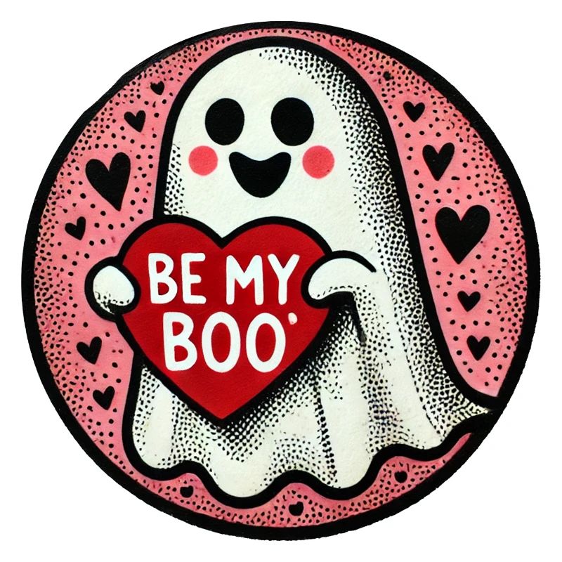 Be My Boo Ghost Heart