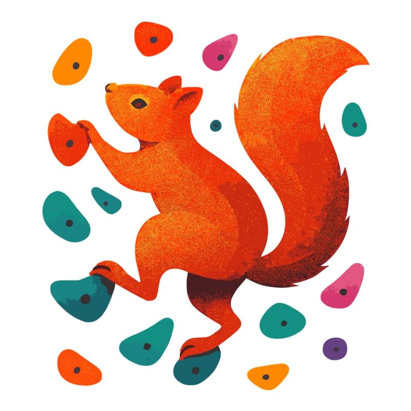 Bouldern Eichhörnchen Klettern Motivation Geschenk