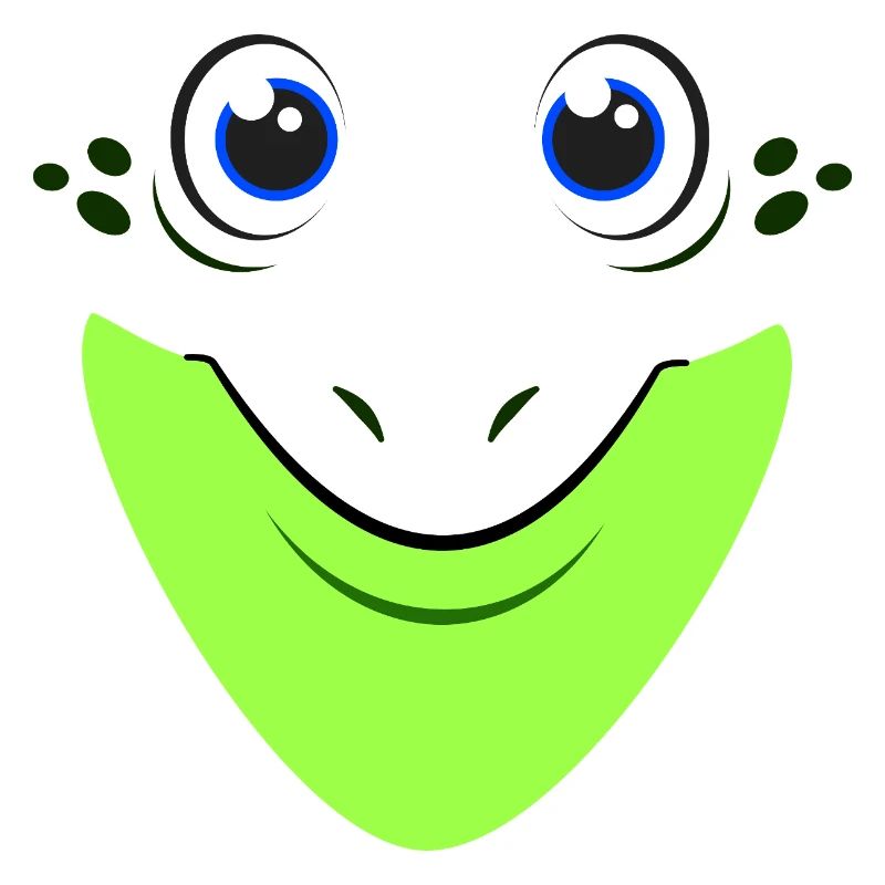 Cute Frog Face Crazy Diy Funny Costume Frog Face