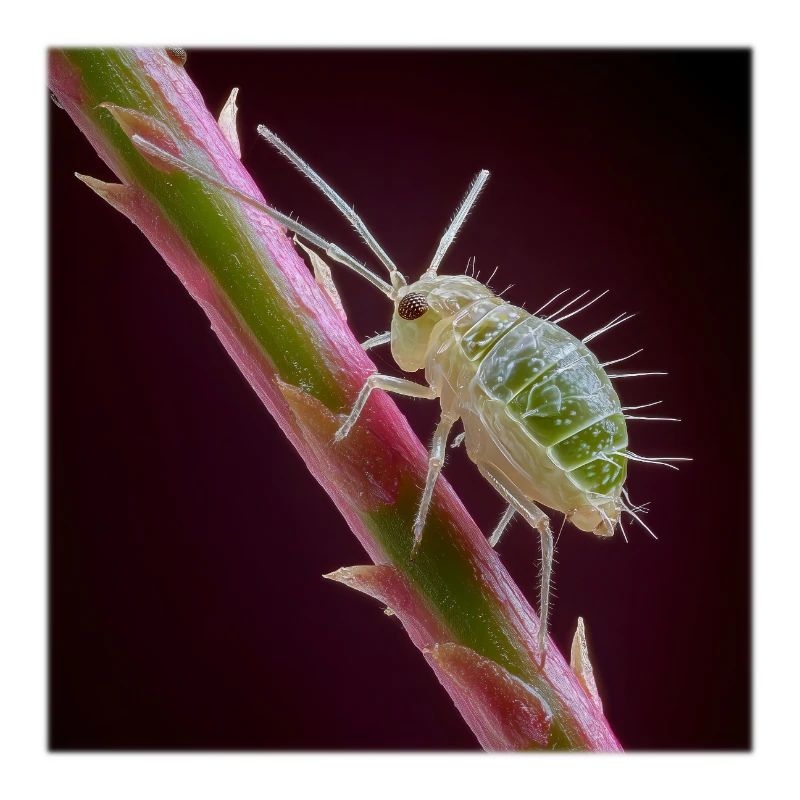 Green Aphid Macro – Exotic Insect Design
