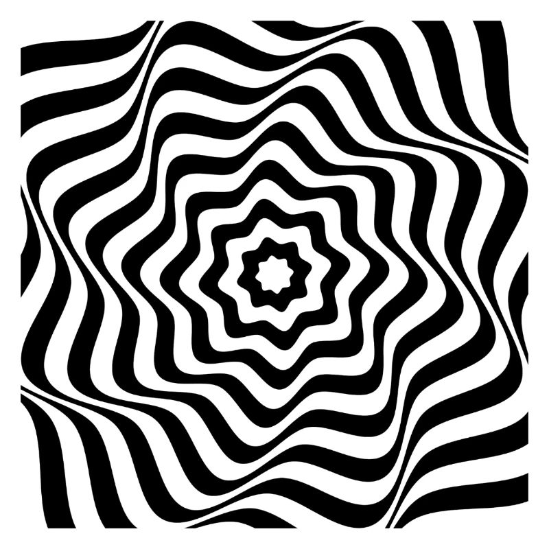 Hypnotic Black Spiral Pattern