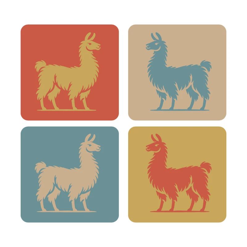 Llama Pop Art Retro