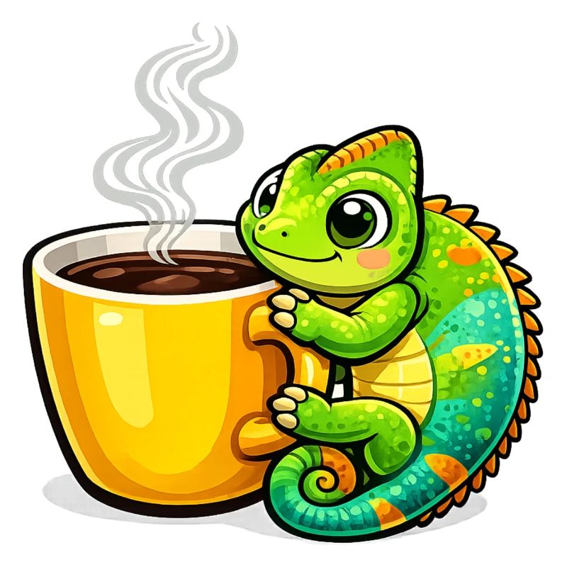 Coffee Dragon Cuddle