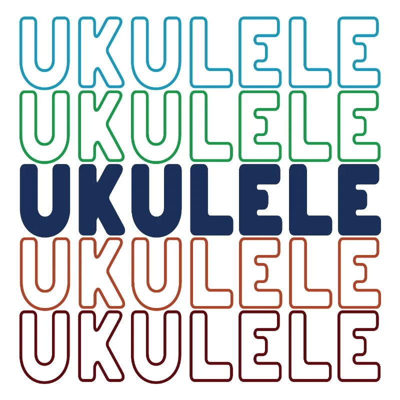 Typographie du ukulélé